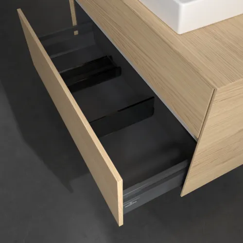 Bild von VILLEROY BOCH Collaro Waschbeckenunterschrank, mit Beleuchtung, 2 Auszüge, 1000 x 548 x 500 mm, Nordic Oak / Nordic Oak #C019B0VJ