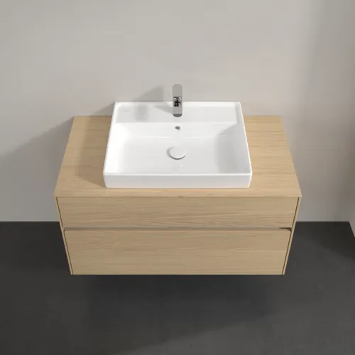 Bild von VILLEROY BOCH Collaro Waschbeckenunterschrank, mit Beleuchtung, 2 Auszüge, 1000 x 548 x 500 mm, Nordic Oak / Nordic Oak #C019B0VJ