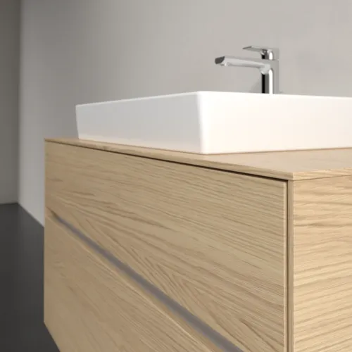 Bild von VILLEROY BOCH Collaro Waschbeckenunterschrank, mit Beleuchtung, 2 Auszüge, 1000 x 548 x 500 mm, Nordic Oak / Nordic Oak #C019B0VJ