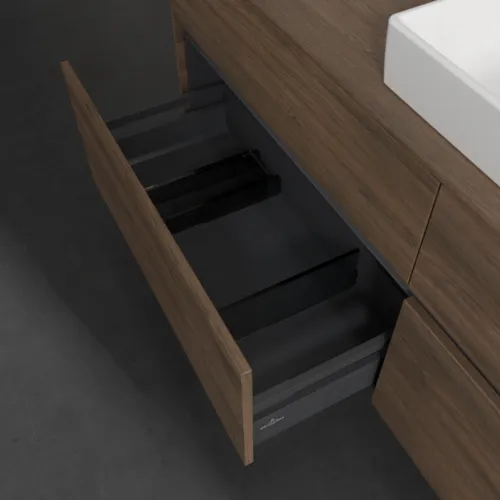 Bild von VILLEROY BOCH Collaro Waschbeckenunterschrank, mit Beleuchtung, 4 Auszüge, 1600 x 548 x 500 mm, Arizona Oak / Arizona Oak #C027B0VH