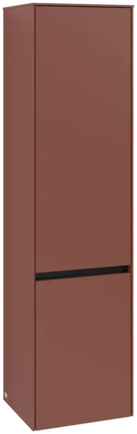 Obrázek VILLEROY BOCH Vysoká skříň Collaro, 2 dveře, 404 x 1538 x 349 mm, Vínově červená / Vínově červená #C03300AH