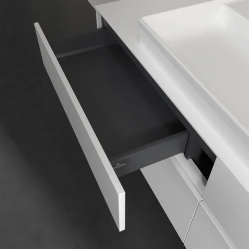 Bild von VILLEROY BOCH Collaro Waschbeckenunterschrank, mit Beleuchtung, 4 Auszüge, 1600 x 548 x 500 mm, Glossy White / Glossy White #C031B0DH