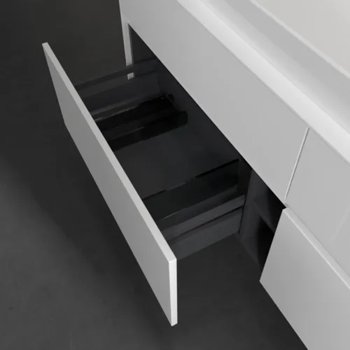 Bild von VILLEROY BOCH Collaro Waschbeckenunterschrank, mit Beleuchtung, 4 Auszüge, 1600 x 548 x 500 mm, Glossy White / Glossy White #C031B0DH