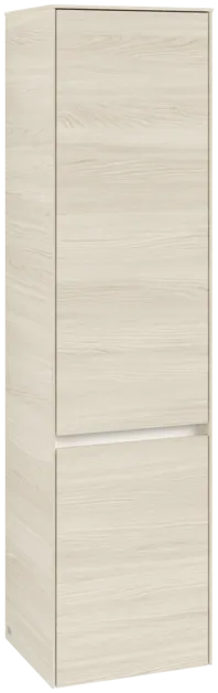 Obrázek VILLEROY BOCH Vysoká skříň Collaro, 2 dveře, 404 x 1538 x 349 mm, bílý dub / bílý dub #C03300AA