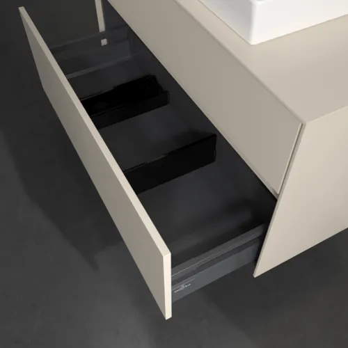 Bild von VILLEROY BOCH Collaro Waschbeckenunterschrank, mit Beleuchtung, 2 Auszüge, 1000 x 548 x 500 mm, Cashmere Grey / Cashmere Grey #C019B0VN