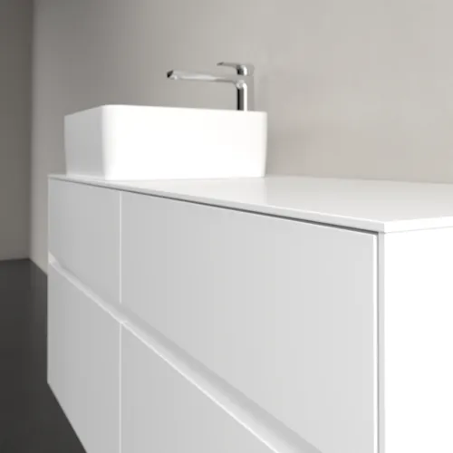 VILLEROY BOCH Collaro Waschbeckenunterschrank, mit Beleuchtung, 4 Auszüge, 1200 x 548 x 500 mm, White Matt / White Matt #C042B0MS, Bild 6