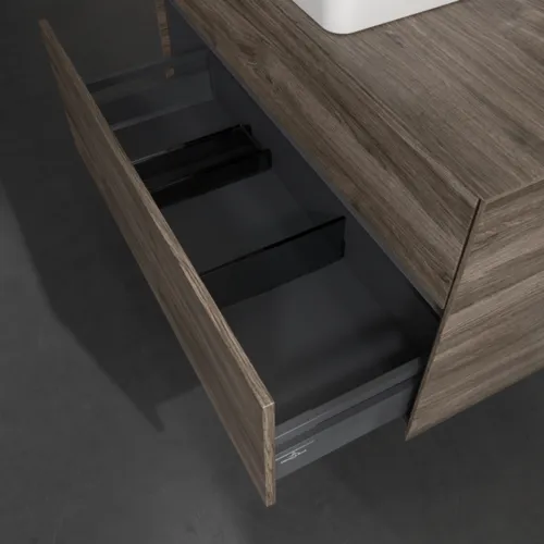 VILLEROY BOCH Collaro Waschbeckenunterschrank, 2 Auszüge, 1000 x 548 x 500 mm, Stone Oak #C03800RK, Bild 6