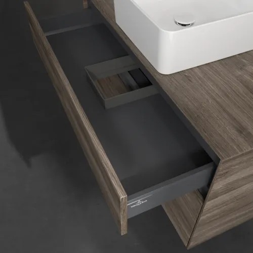 VILLEROY BOCH Collaro Waschbeckenunterschrank, 2 Auszüge, 1000 x 548 x 500 mm, Stone Oak #C03800RK, Bild 7