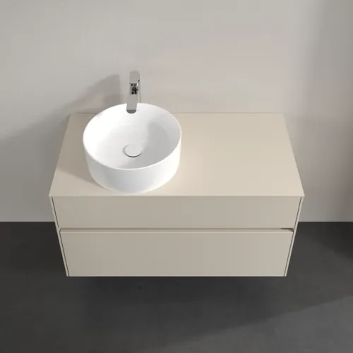 VILLEROY BOCH Collaro Waschbeckenunterschrank, 2 Auszüge, 1000 x 548 x 500 mm, Cashmere Grey / Cashmere Grey #C03900VN, Bild 4