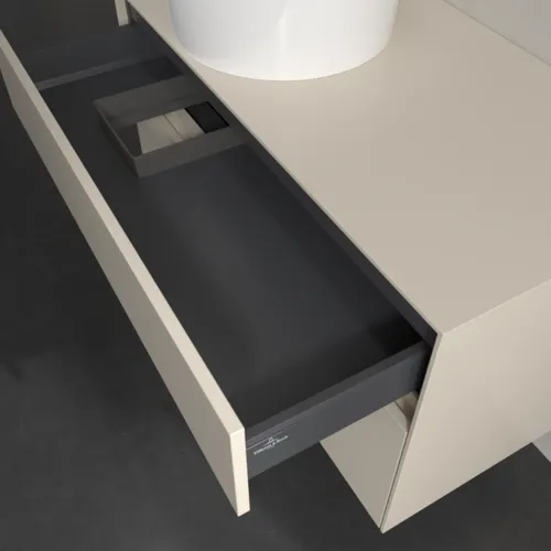 VILLEROY BOCH Collaro Waschbeckenunterschrank, 2 Auszüge, 1000 x 548 x 500 mm, Cashmere Grey / Cashmere Grey #C03900VN, Bild 7