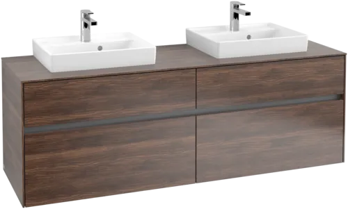 Picture of VILLEROY BOCH Collaro Vanity unit, with lighting, 4 pull-out compartments, 1600 x 548 x 500 mm, Arizona Oak / Arizona Oak #C021B0VH