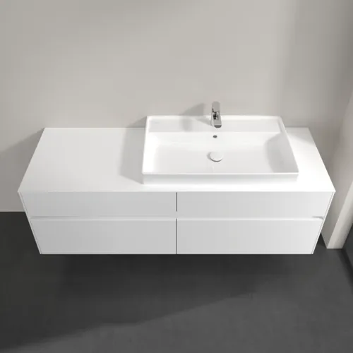 Bild von VILLEROY BOCH Collaro Waschbeckenunterschrank, 4 Auszüge, 1600 x 548 x 500 mm, White Matt / White Matt #C02700MS