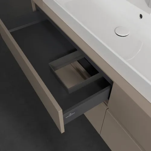 VILLEROY BOCH Collaro Waschbeckenunterschrank, 4 Auszüge, 1600 x 548 x 500 mm, Taupe / Taupe #C02900VM, Bild 7