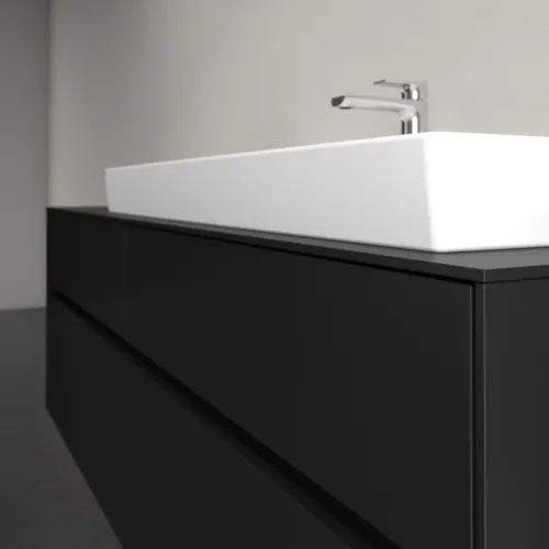 Obrázek VILLEROY BOCH Toaletní skříňka Collaro, 4 výsuvy, 1600 x 548 x 500 mm, Volcano Black / Volcano Black #C03000VL