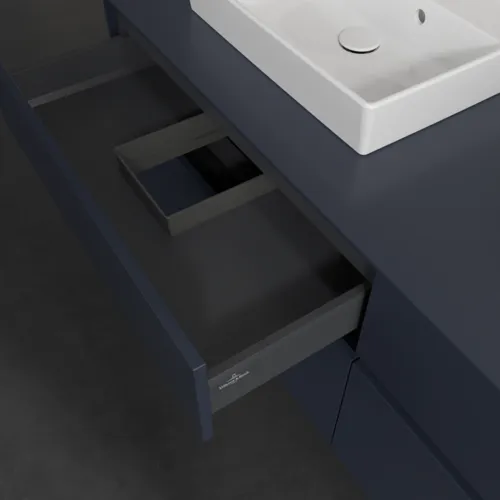 Bild von VILLEROY BOCH Collaro Waschbeckenunterschrank, mit Beleuchtung, 4 Auszüge, 1600 x 548 x 500 mm, Marine Blue / Marine Blue #C021B0VQ