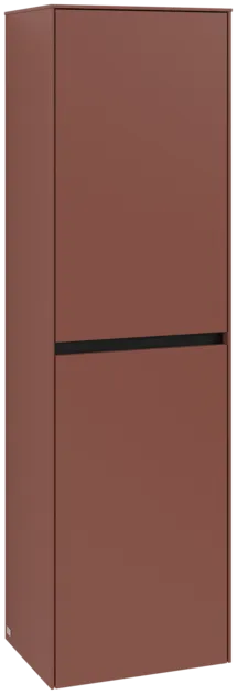 Obrázek VILLEROY BOCH Vysoká skříň Collaro, 2 dveře, 454 x 1538 x 349 mm, Vínově červená / Vínově červená #C03401AH