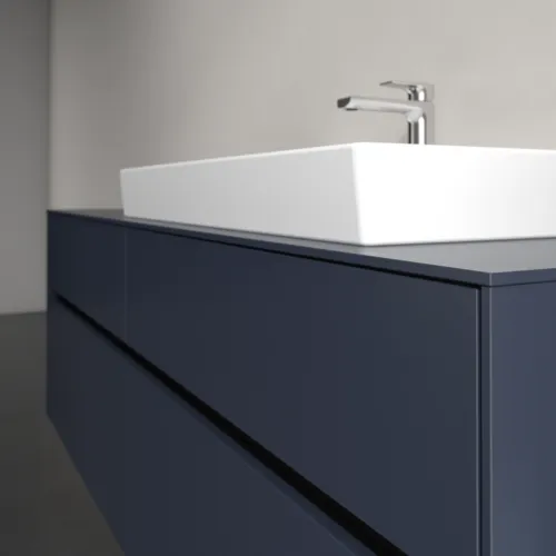 Bild von VILLEROY BOCH Collaro Waschbeckenunterschrank, mit Beleuchtung, 4 Auszüge, 1600 x 548 x 500 mm, Marine Blue / Marine Blue #C027B0VQ