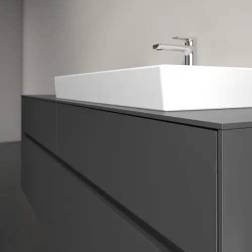 Bild von VILLEROY BOCH Collaro Waschbeckenunterschrank, mit Beleuchtung, 4 Auszüge, 1600 x 548 x 500 mm, Graphite / Graphite #C027B0VR