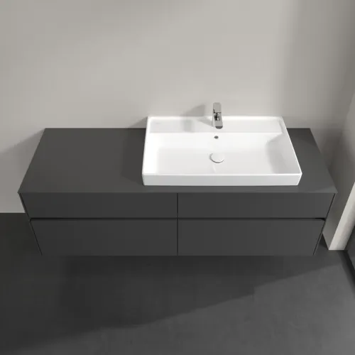 Bild von VILLEROY BOCH Collaro Waschbeckenunterschrank, mit Beleuchtung, 4 Auszüge, 1600 x 548 x 500 mm, Graphite / Graphite #C027B0VR