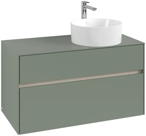 Obrázek VILLEROY BOCH Toaletní skříňka Collaro, 2 výsuvy, 1000 x 548 x 500 mm, Soft Green / Soft Green #C04000AF