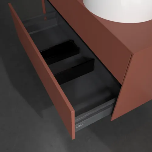 VILLEROY BOCH Collaro Waschbeckenunterschrank, 2 Auszüge, 1000 x 548 x 500 mm, Wine Red / Wine Red #C04000AH, Bild 6