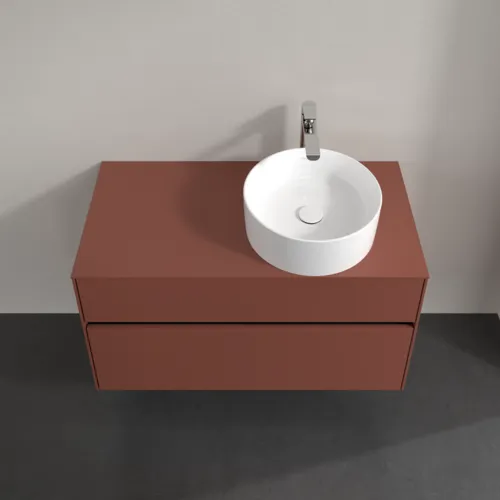 VILLEROY BOCH Collaro Waschbeckenunterschrank, 2 Auszüge, 1000 x 548 x 500 mm, Wine Red / Wine Red #C04000AH, Bild 4