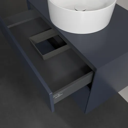 Bild von VILLEROY BOCH Collaro Waschbeckenunterschrank, mit Beleuchtung, 2 Auszüge, 800 x 548 x 500 mm, Marine Blue / Marine Blue #C037B0VQ