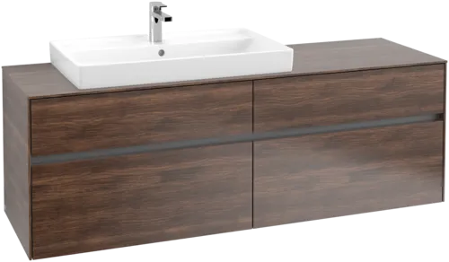 Picture of VILLEROY BOCH Collaro Vanity unit, with lighting, 4 pull-out compartments, 1600 x 548 x 500 mm, Arizona Oak / Arizona Oak #C026B0VH