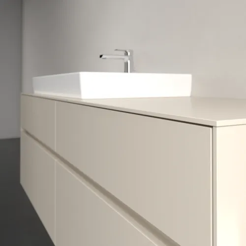Bild von VILLEROY BOCH Collaro Waschbeckenunterschrank, mit Beleuchtung, 4 Auszüge, 1600 x 548 x 500 mm, Cashmere Grey / Cashmere Grey #C026B0VN