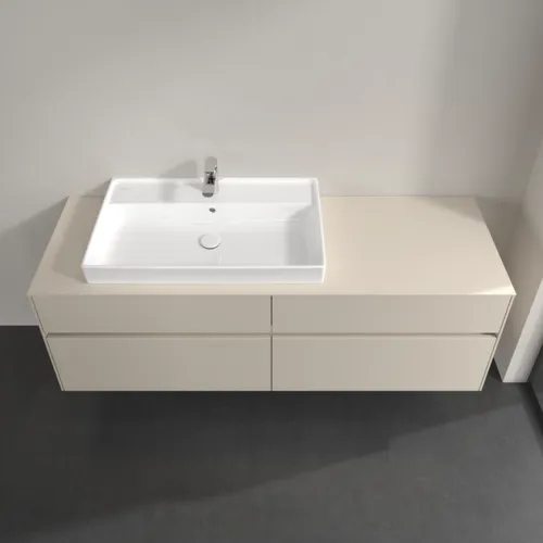 Bild von VILLEROY BOCH Collaro Waschbeckenunterschrank, mit Beleuchtung, 4 Auszüge, 1600 x 548 x 500 mm, Cashmere Grey / Cashmere Grey #C026B0VN