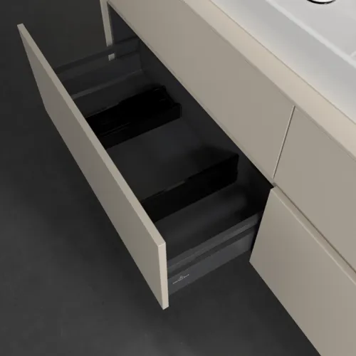 Bild von VILLEROY BOCH Collaro Waschbeckenunterschrank, mit Beleuchtung, 4 Auszüge, 1600 x 548 x 500 mm, Cashmere Grey / Cashmere Grey #C026B0VN