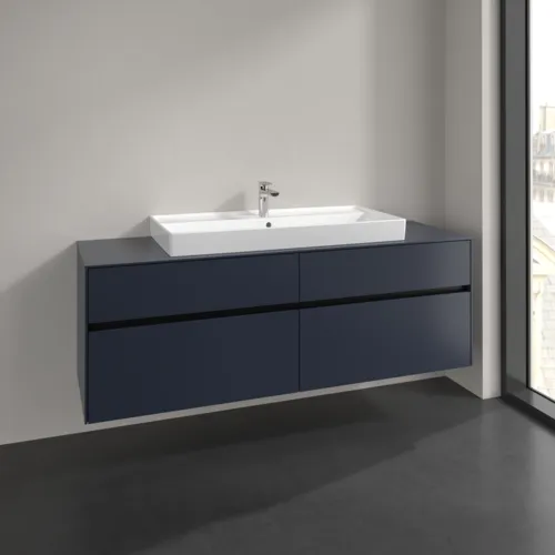 Bild von VILLEROY BOCH Collaro Waschbeckenunterschrank, 4 Auszüge, 1600 x 548 x 500 mm, Marine Blue / Marine Blue #C03100VQ