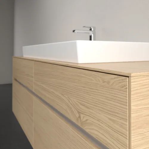Bild von VILLEROY BOCH Collaro Waschbeckenunterschrank, 4 Auszüge, 1600 x 548 x 500 mm, Nordic Oak / Nordic Oak #C03100VJ