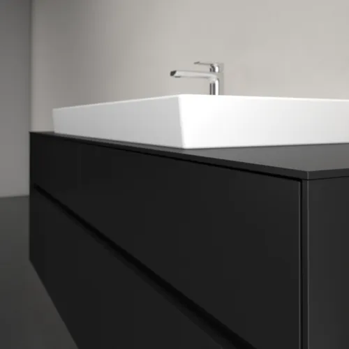 Bild von VILLEROY BOCH Collaro Waschbeckenunterschrank, 4 Auszüge, 1600 x 548 x 500 mm, Volcano Black / Volcano Black #C03100VL