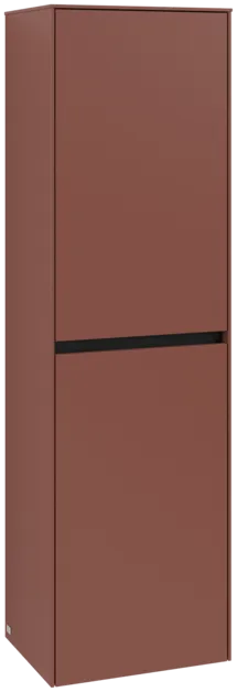 Obrázek VILLEROY BOCH Vysoká skříň Collaro, 2 dveře, 454 x 1538 x 349 mm, Vínově červená / Vínově červená #C03400AH