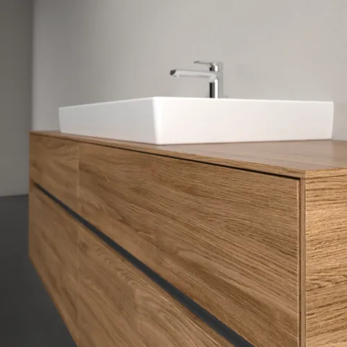 Bild von VILLEROY BOCH Collaro Waschbeckenunterschrank, 4 Auszüge, 1600 x 548 x 500 mm, Kansas Oak #C02800RH