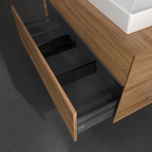 Bild von VILLEROY BOCH Collaro Waschbeckenunterschrank, 2 Auszüge, 1000 x 548 x 500 mm, Kansas Oak #C02000RH