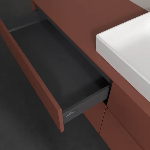 Bild von VILLEROY BOCH Collaro Waschbeckenunterschrank, 4 Auszüge, 1600 x 548 x 500 mm, Wine Red / Wine Red #C02700AH