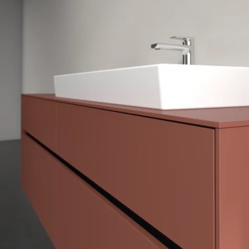 Bild von VILLEROY BOCH Collaro Waschbeckenunterschrank, 4 Auszüge, 1600 x 548 x 500 mm, Wine Red / Wine Red #C02700AH