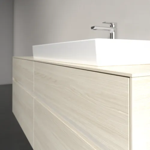 Bild von VILLEROY BOCH Collaro Waschbeckenunterschrank, 4 Auszüge, 1600 x 548 x 500 mm, White Oak / White Oak #C02700AA