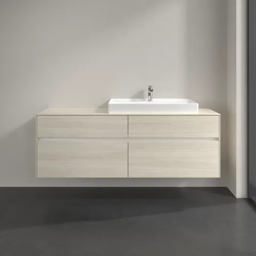 Bild von VILLEROY BOCH Collaro Waschbeckenunterschrank, 4 Auszüge, 1600 x 548 x 500 mm, White Oak / White Oak #C02700AA