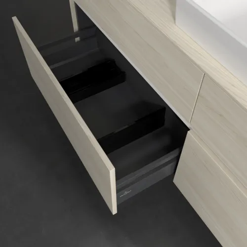 Bild von VILLEROY BOCH Collaro Waschbeckenunterschrank, 4 Auszüge, 1600 x 548 x 500 mm, White Oak / White Oak #C02700AA