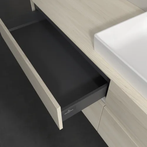 Bild von VILLEROY BOCH Collaro Waschbeckenunterschrank, 4 Auszüge, 1600 x 548 x 500 mm, White Oak / White Oak #C02700AA