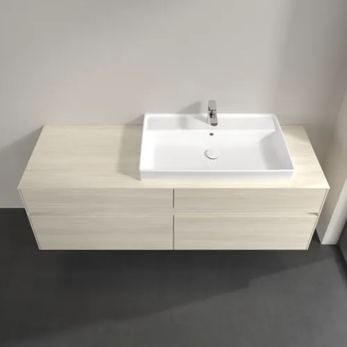 Bild von VILLEROY BOCH Collaro Waschbeckenunterschrank, 4 Auszüge, 1600 x 548 x 500 mm, White Oak / White Oak #C02700AA