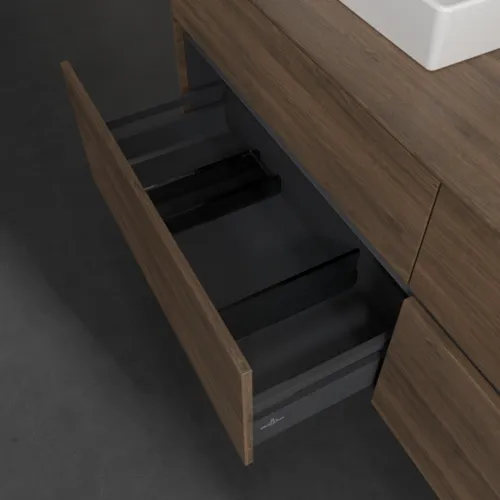 Bild von VILLEROY BOCH Collaro Waschbeckenunterschrank, 4 Auszüge, 1600 x 548 x 500 mm, Arizona Oak / Arizona Oak #C02100VH