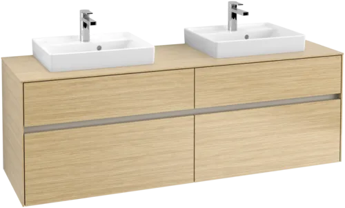 Picture of VILLEROY BOCH Collaro Vanity unit, 4 pull-out compartments, 1600 x 548 x 500 mm, Nordic Oak / Nordic Oak #C02100VJ