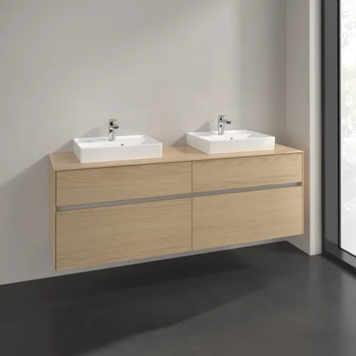 Bild von VILLEROY BOCH Collaro Waschbeckenunterschrank, 4 Auszüge, 1600 x 548 x 500 mm, Nordic Oak / Nordic Oak #C02100VJ