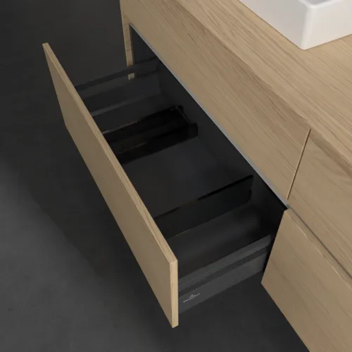 Bild von VILLEROY BOCH Collaro Waschbeckenunterschrank, 4 Auszüge, 1600 x 548 x 500 mm, Nordic Oak / Nordic Oak #C02100VJ