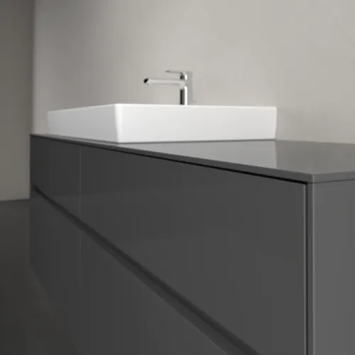 Bild von VILLEROY BOCH Collaro Waschbeckenunterschrank, mit Beleuchtung, 4 Auszüge, 1600 x 548 x 500 mm, Glossy Grey / Glossy Grey #C026B0FP