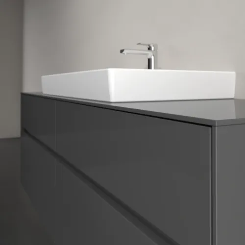 VILLEROY BOCH Collaro Waschbeckenunterschrank, 4 Auszüge, 1600 x 548 x 500 mm, Glossy Grey / Glossy Grey #C02800FP, Bild 5